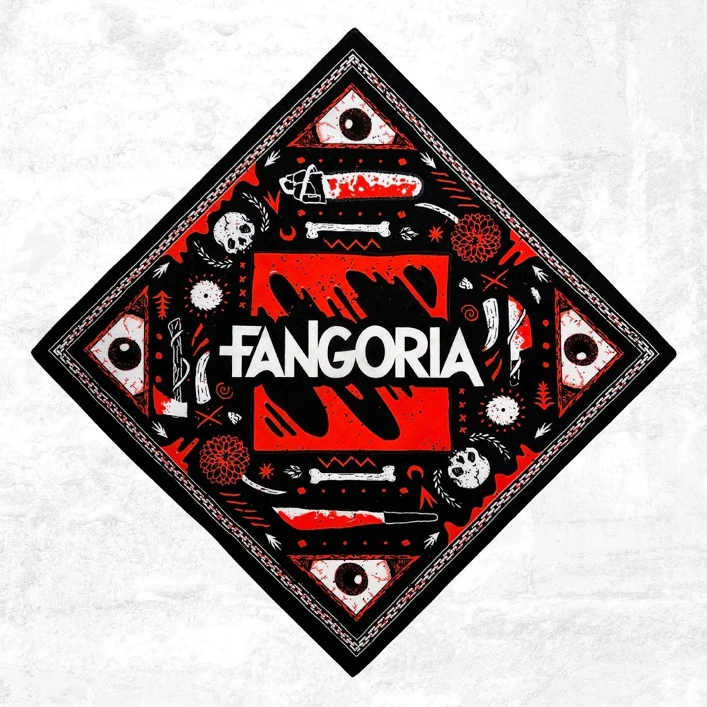 Fangoria Red and Black Bandana